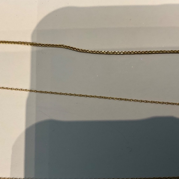 2 for 1!  2 14kt gold chains 18” - Picture 2 of 5